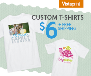 Vistaprint – Personalized $6 Basic T-Shirt + Free Shipping