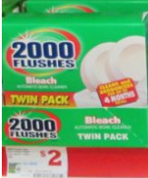 2000 Flushes Toilet Bowl Cleaner Coupon = $1 at Family Dollar