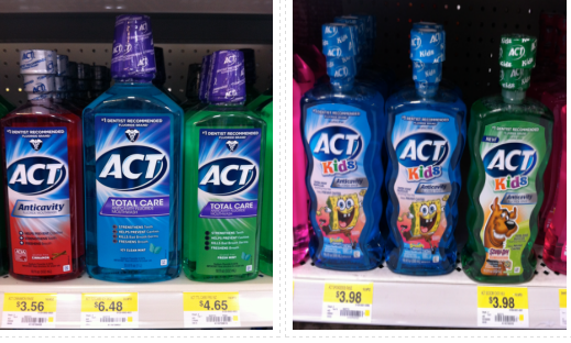 ACT Mouthwash Coupon + Walmart Deal ACT Mouthwash Coupon + Walmart Deal