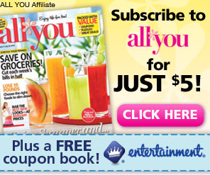 All You Magazine 3 Month Subscription for $5 (Plus FREE Entertainment Coupon Book)