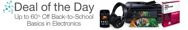 Amazon: 60% Off Back-to-School Basics in Electronics (Today Only)