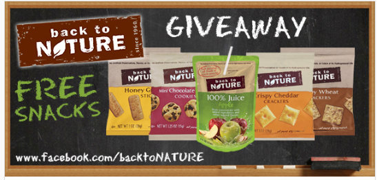 FREE Full Size Back to NATURE Products Giveaway @ 3pm EST (Plus Secret Coupon!)