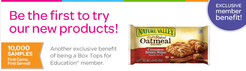 Box Top Members: FREE Sample of Nature Valley Soft Baked Oatmeal Squares