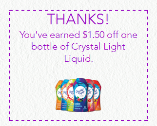 New High Value Crystal Light Coupon + Target Gift Card Deal New High Value Crystal Light Coupon + Target Gift Card Deal