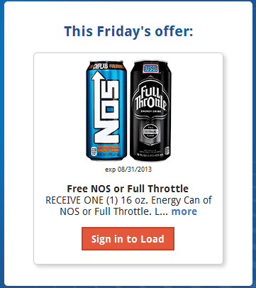 Kroger Shoppers: FREE NOS or Full Throttle 16 oz Energy Drink with Digital Coupon (Load Now)