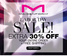 Maidenform Labor Day Sale Event = 30% Off + FREE Shipping (Combine with Ongoing Offers!)
