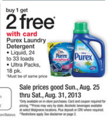 *Stock Up Price* on Purex Liquid or Ultra Packs at Walgreens | Pay as low as 1.10 Each
