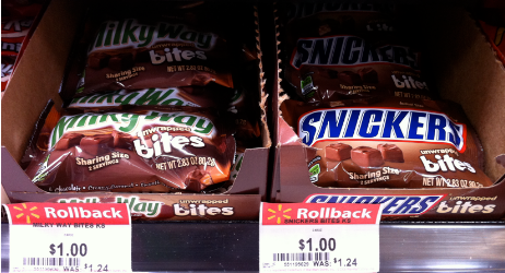 snickers milky way