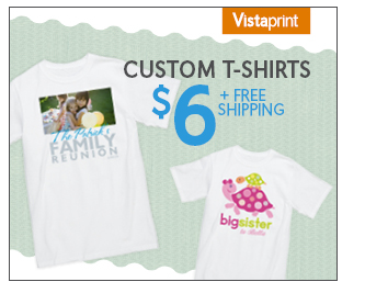 Vistaprint: Personalized $6 Basic T-Shirt + Free Shipping