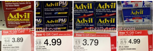 New Advil Gift Card Scenarios = Cheap, FREE and Moneymaker Ideas at Target