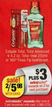 CVS: FREE Colgate Total Mouthwash Starting 9/15