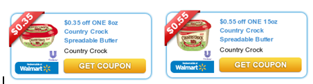 New Country Crock Spreadable Butter Coupons + Walmart Deals