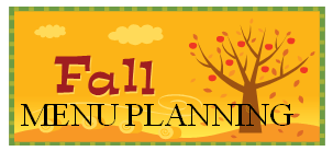 Fall Menu, Grocery and Cleaning Planning and Forms To Get You Organized