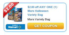 Mars Halloween Variety Bag Coupon + Rite Aid, Walmart and Upcoming CVS Deals