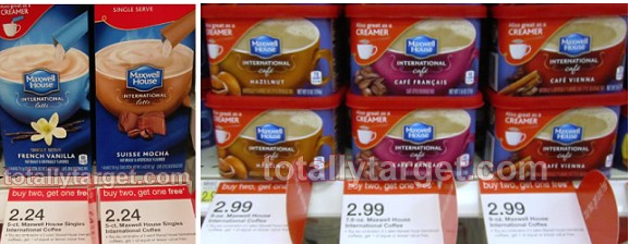 Maxwell House International Coffee Special Purchase Deal at Target