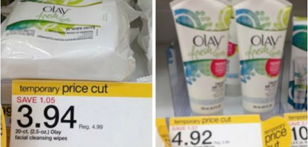 New Target Mobile Coupons = FREE Olay Cleansing Wipes and More