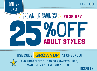 Old Navy 25% Off Adult Styles Online + Other Retail Coupons