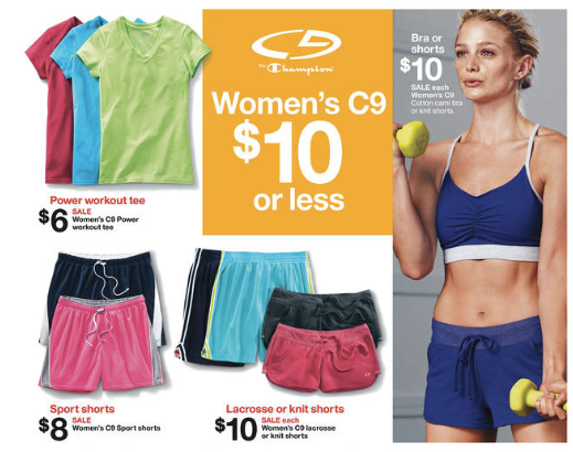 Target C9 by Champion Workout Clothes As Low As $2.70 + More