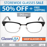 50% Off Glasses + Free Shipping