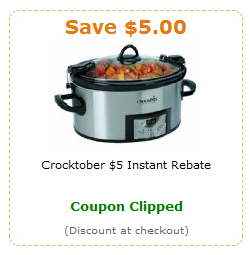 Happy Crocktober! Get $5 Instant Rebate Coupon on Select Crock-Pot Slow Cookers