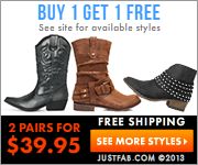 BOGO FREE Shoes at Just Fab!