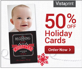 Vistaprint: 50% Off Holiday Cards