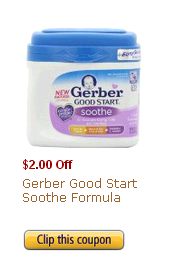 Amazon Deal: $2 Off Gerber Good Start Soothe Formula