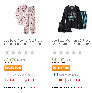 Joe Boxer 2-Pc Flannel Pajama Sets $10 and BOGO FREE (Normally $24.99!)
