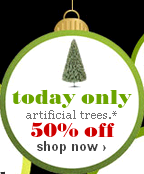 Half Off Artificial Christmas Trees at Target!