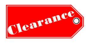 clearance sale tag