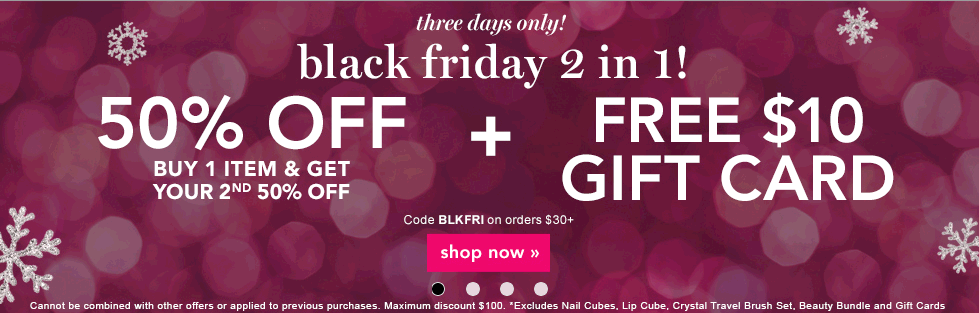 BOGO 50% Off and Get a FREE $10 Gift Card at e.l.f. Cosmetics