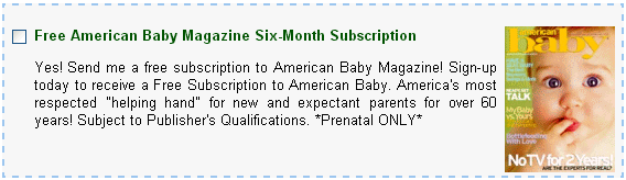FREE American Baby Magazine Subscription (Prenatal Edition)