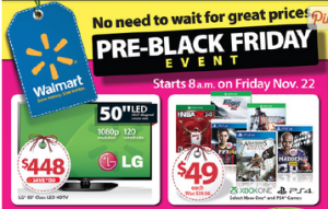 Walmart Pre-Black Friday Sale – FULL List Of Items For 11/22!!