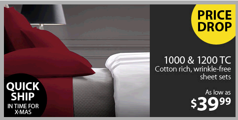 1,000 Thread Count Sheets Now Just $39.99! (Save $310.01!)