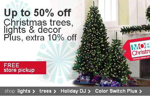 BIG Savings On Christmas Trees and Decor and Take an Extra 10% Off – TWICE! BIG Savings On Christmas Trees and Decor and Take an Extra 10% Off – TWICE!