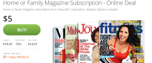 Home or Family Magazine Subscription Deal of the Day   Groupon