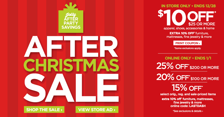 $10 Off $25 at JCPenny Stores and Extra Savings Online!