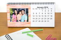 photo desk calendar