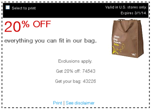 Staples eco bag