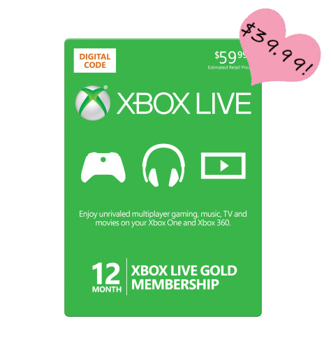12-month Xbox Live Membership Just $39.99! (Save $20)