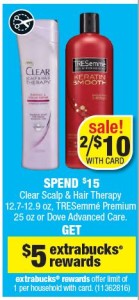 CVS Clear and Tresemme