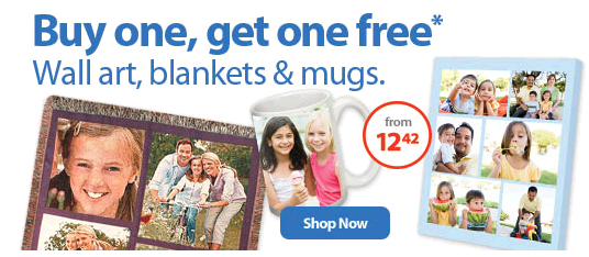 BOGO Free Photo Wall Art, Blankets, and Mugs PLUS 25 Free Prints!