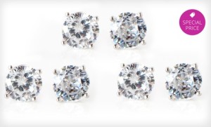 diamond stud earrings