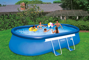 Intex 18′ x 10′ x 42″ Oval Frame Easy Set Swimming Pool – $299.09 (Reg $499!)