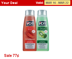 Alberto VO5 Shampoo and Conditioner Just $.52 Each Starting 3/16!