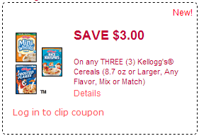 *HOT* $3/3 Kellogg’s Coupon – NEW Link!