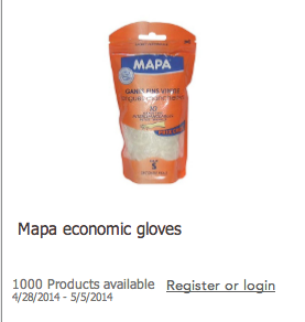 New Toluna Test Product – Mapa Economic Gloves!