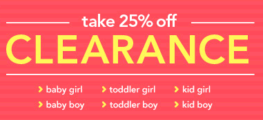 Extra 25% Off Carter’s Clearance!