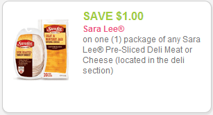 $1/1 Sara Lee Deli Meat or Cheese Coupon!