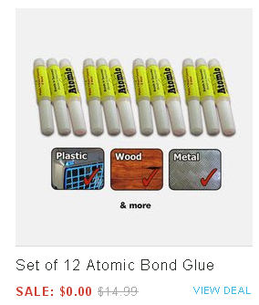 Set of 12 Atomic Bond Glue – FREE + $4.99 Shipping!